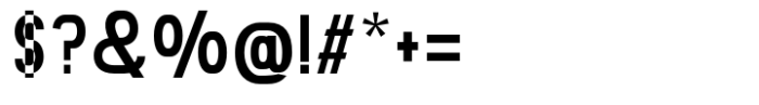 Gonero Ultra Condensed Font OTHER CHARS