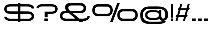 Gonero Ultra Expanded Font OTHER CHARS