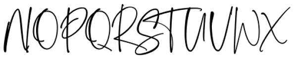Gonestone Signature Regular Font UPPERCASE