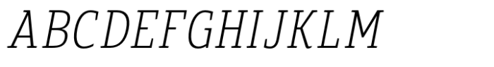 Gonia Hairline Italic Font UPPERCASE