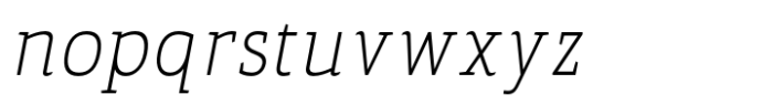 Gonia Hairline Italic Font LOWERCASE