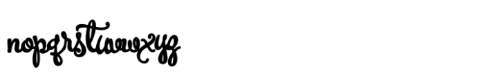 Gonspire Script Black Font LOWERCASE