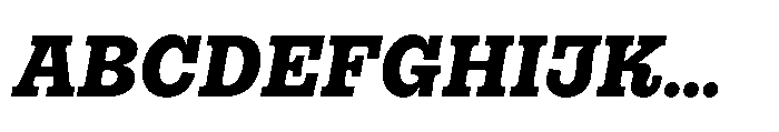 Gonzaga Black Italic Font UPPERCASE