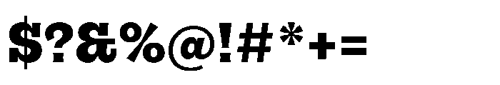 Gonzaga Black Font OTHER CHARS