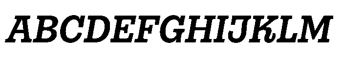 Gonzaga Bold Italic Font UPPERCASE