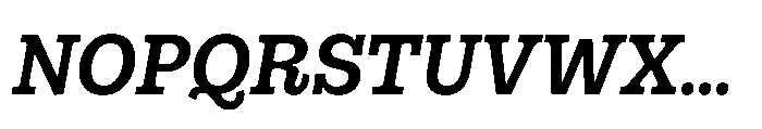 Gonzaga Bold Italic Font UPPERCASE
