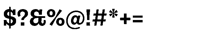 Gonzaga Bold Font OTHER CHARS
