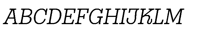 Gonzaga Book Italic Font UPPERCASE