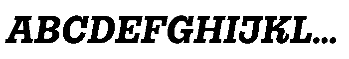 Gonzaga Extra Bold Italic Font UPPERCASE