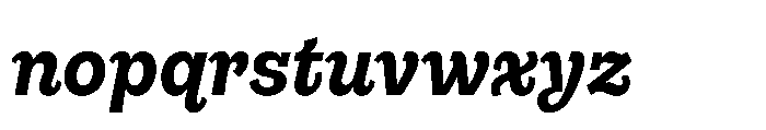 Gonzaga Extra Bold Italic Font LOWERCASE