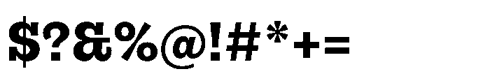 Gonzaga Extra Bold Font OTHER CHARS