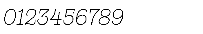 Gonzaga Extra Light Italic Font OTHER CHARS