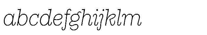 Gonzaga Extra Light Italic FONT