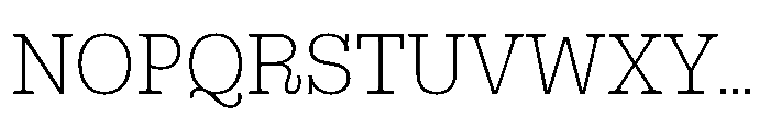 Gonzaga Extra Light Font UPPERCASE