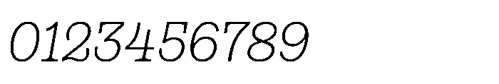 Gonzaga Light Italic Font OTHER CHARS