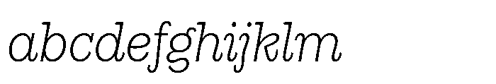 Gonzaga Light Italic FONT