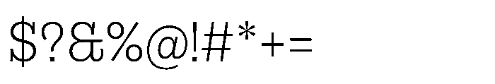 Gonzaga Light Font OTHER CHARS