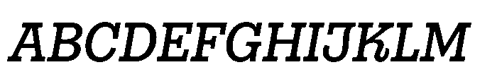 Gonzaga Medium Italic Font UPPERCASE