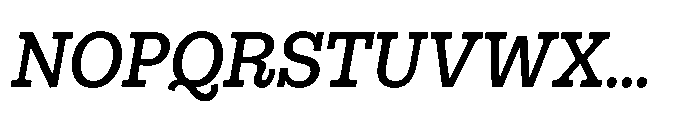Gonzaga Medium Italic Font UPPERCASE