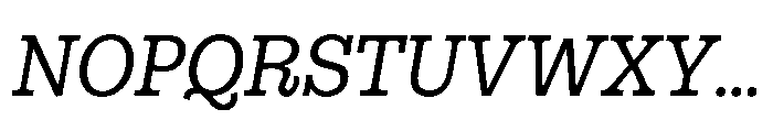 Gonzaga Regular Italic Font UPPERCASE