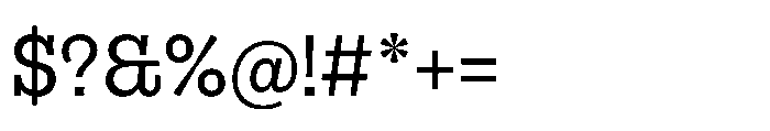 Gonzaga Regular Font OTHER CHARS