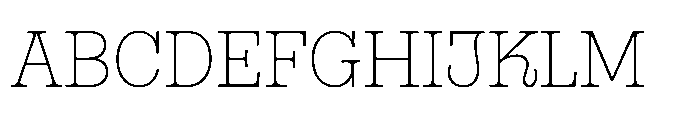 Gonzaga Thin Font UPPERCASE