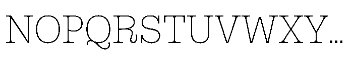 Gonzaga Thin Font UPPERCASE