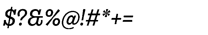 Gonzaga Variable Italic Font OTHER CHARS