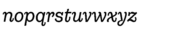 Gonzaga Variable Italic Font LOWERCASE