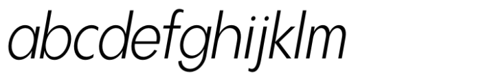 Gonzi Condensed Light Italic Font LOWERCASE