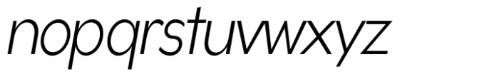 Gonzi Condensed Light Italic Font LOWERCASE