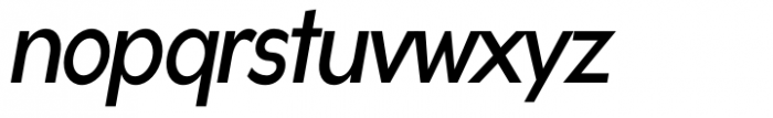 Gonzi Condensed Regular Italic Font LOWERCASE