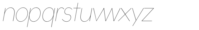 Gonzi Condensed Thin Italic Font LOWERCASE