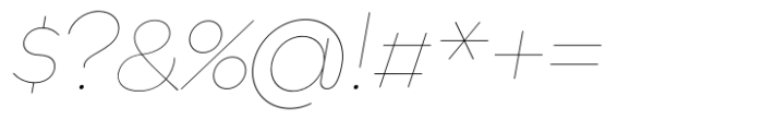 Gonzi Thin Italic Font OTHER CHARS