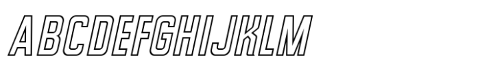 Good Evening JNL Oblique Font UPPERCASE