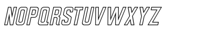 Good Evening JNL Oblique Font UPPERCASE