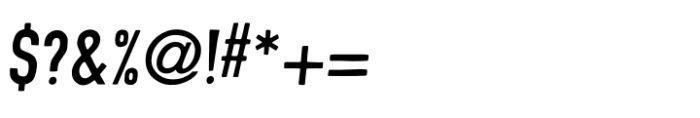 Goodwood Oblique Font OTHER CHARS