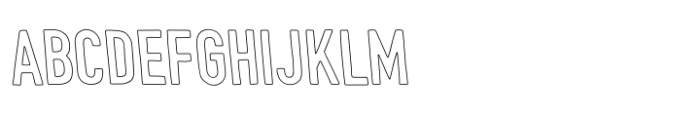 Goodwood Reverse Outline Font UPPERCASE