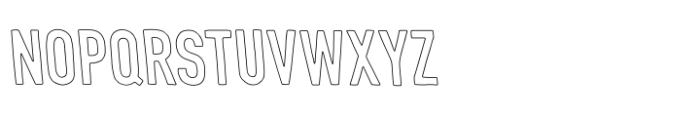 Goodwood Reverse Outline Font UPPERCASE