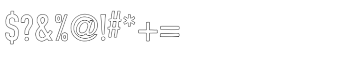 Goodwood Upright Outline Font OTHER CHARS