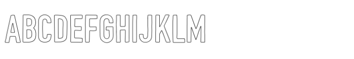 Goodwood Upright Outline Font UPPERCASE