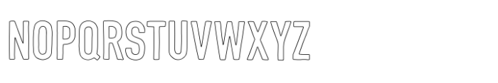 Goodwood Upright Outline Font UPPERCASE