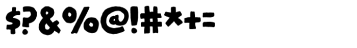 Goofies Solid Font OTHER CHARS