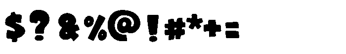 Goofy Comic Font OTHER CHARS