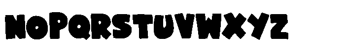 Goofy Comic Font UPPERCASE