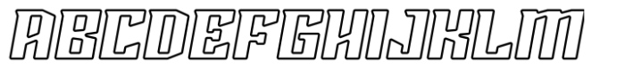 Goose Buster Outline Font UPPERCASE