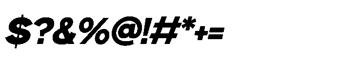Gopadel Black Oblique Font OTHER CHARS