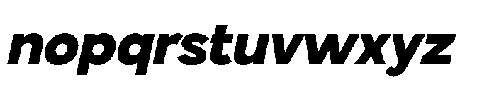 Gopadel Black Oblique Font LOWERCASE