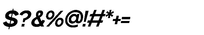 Gopadel Bold Oblique Font OTHER CHARS