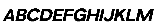Gopadel Bold Oblique Font UPPERCASE